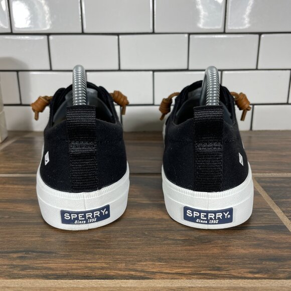 Sperry x Netflix Crest Vibe Womens 9.5 Shoes Black Outer Banks Slip On Sneaker - Picture 4 of 12